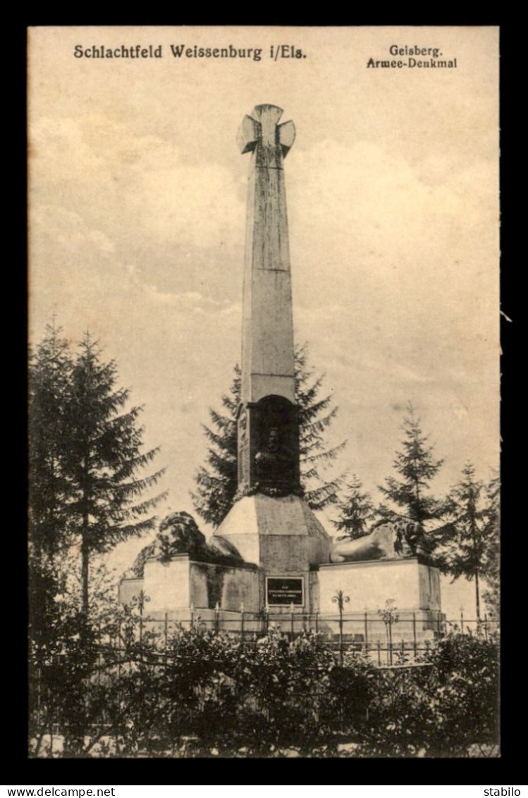 67 - WISSEMBOURG - WEISSENBURG - SCHLACHTFELD - GUERRE DE 1870 - Wissembourg