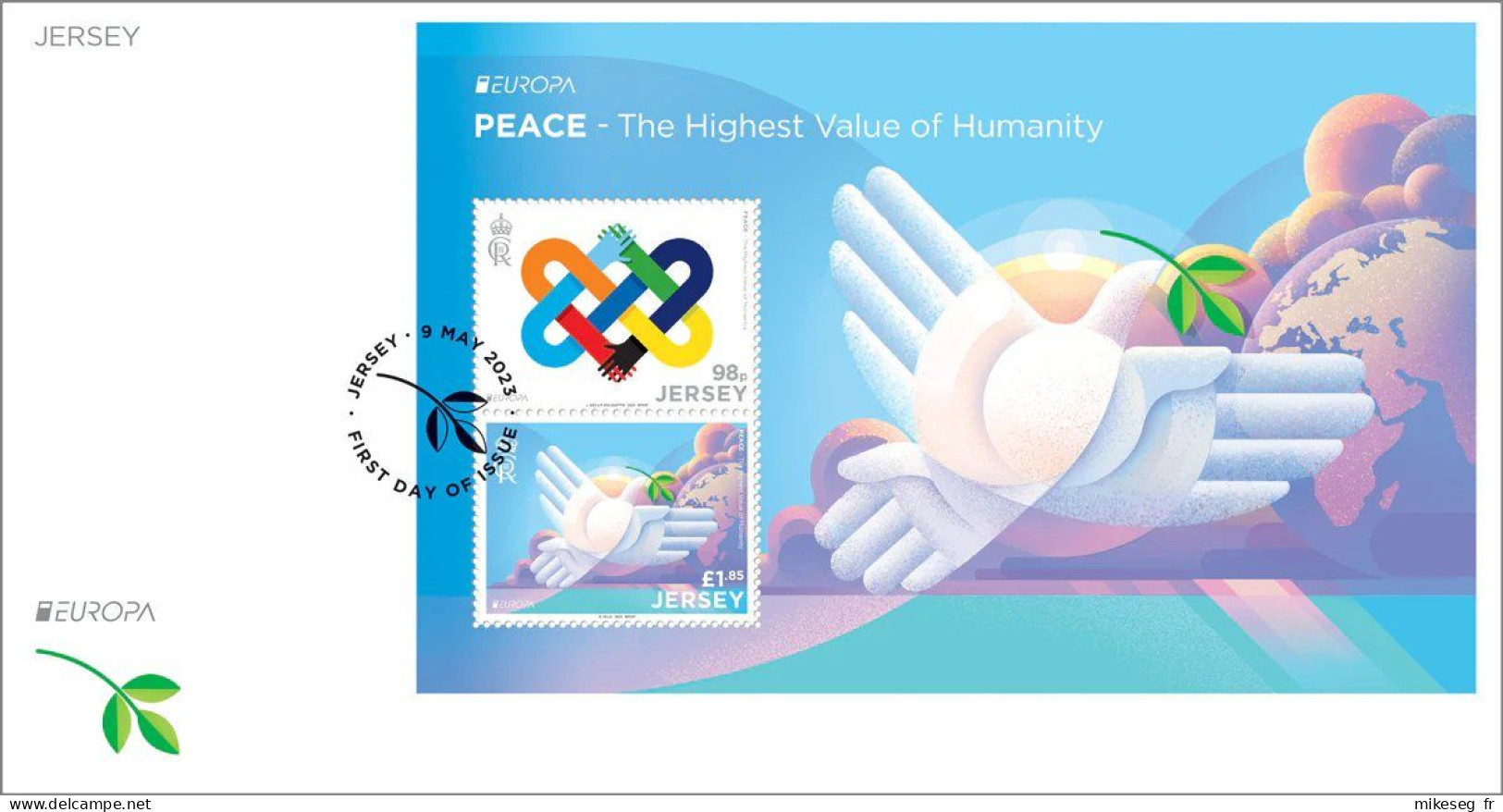 Europa 2023 - Jersey - Paix Peace Frieden FDC - 2023