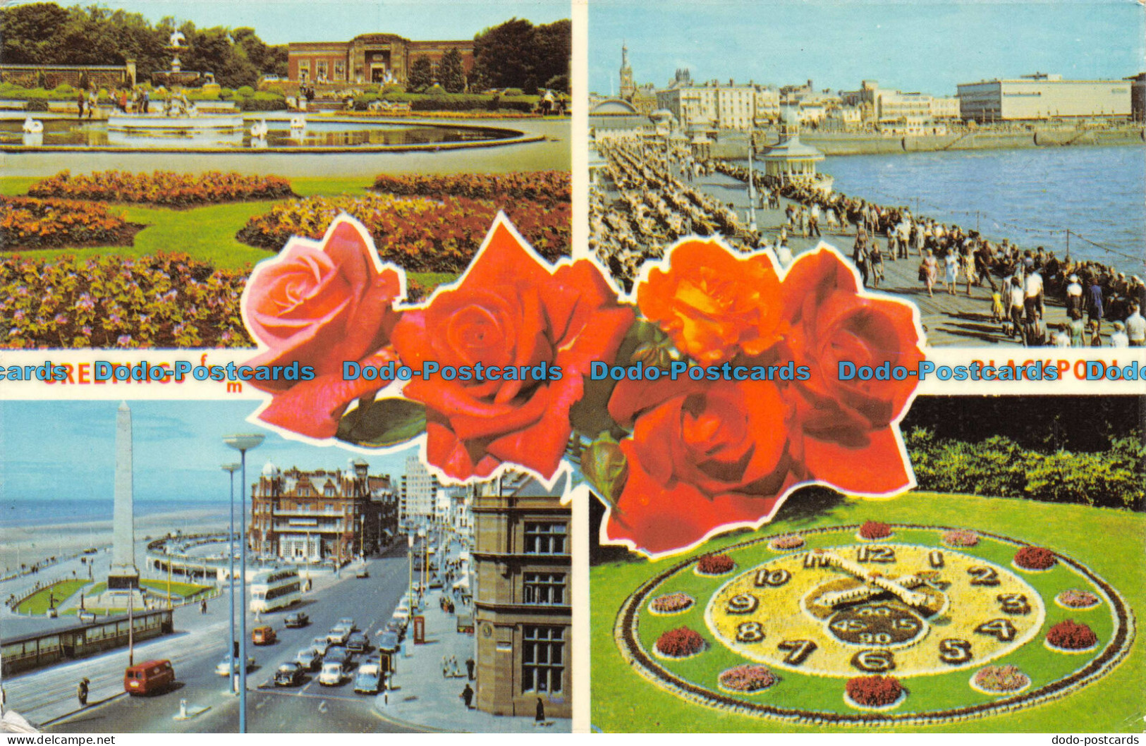 R070270 Greetings From Blackpool. Multi View. Jarrold. Saidman Bros. 1973 - Monde