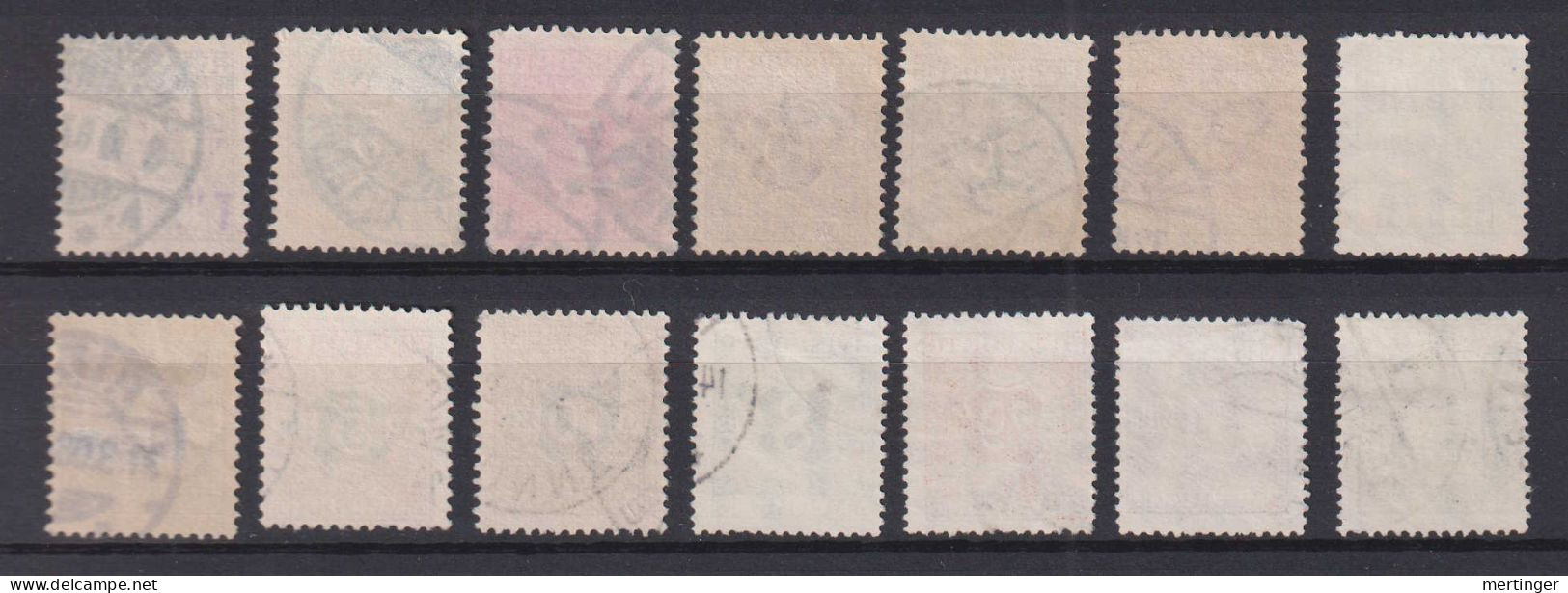 Dänemark Denmark Avis 14 Stamps Used - Fiscaux