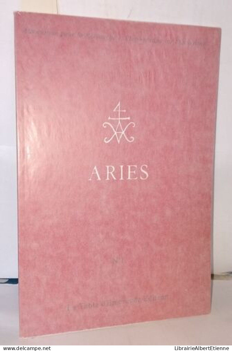 Aries - Association Pour La Recherche Et L'Information Sur L'Esoterisme No.1 - Esoterismo