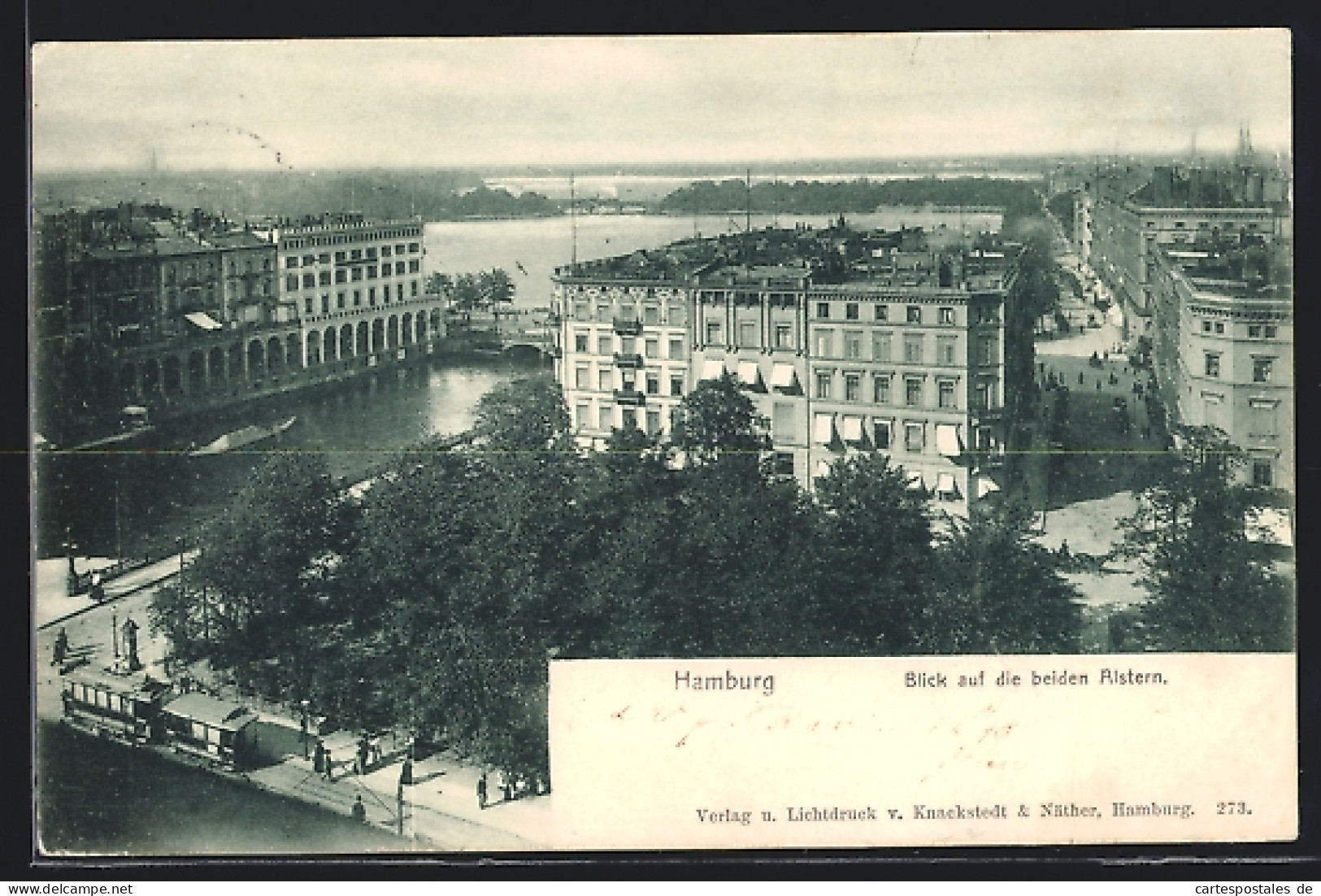 AK Hamburg, Blick Auf Die Beiden Alstern  - Mitte