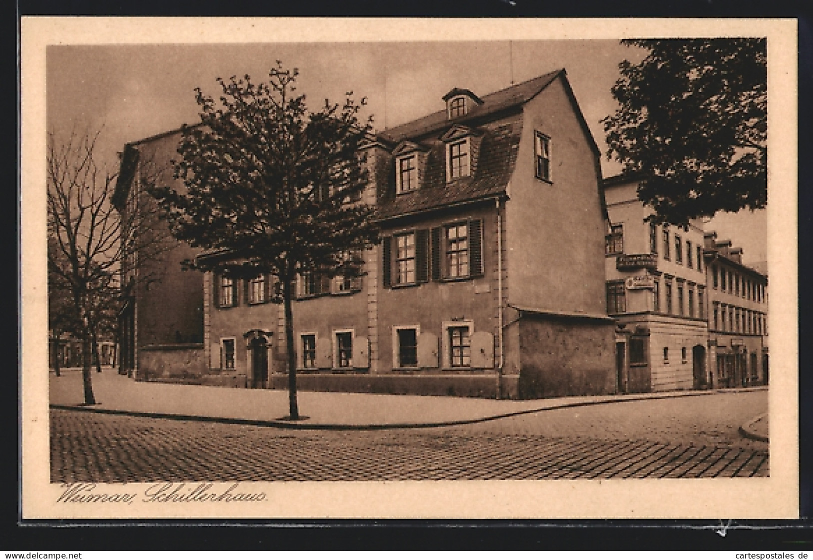 AK Weimar / Thüringen, Blick Zum Schillerhaus  - Weimar