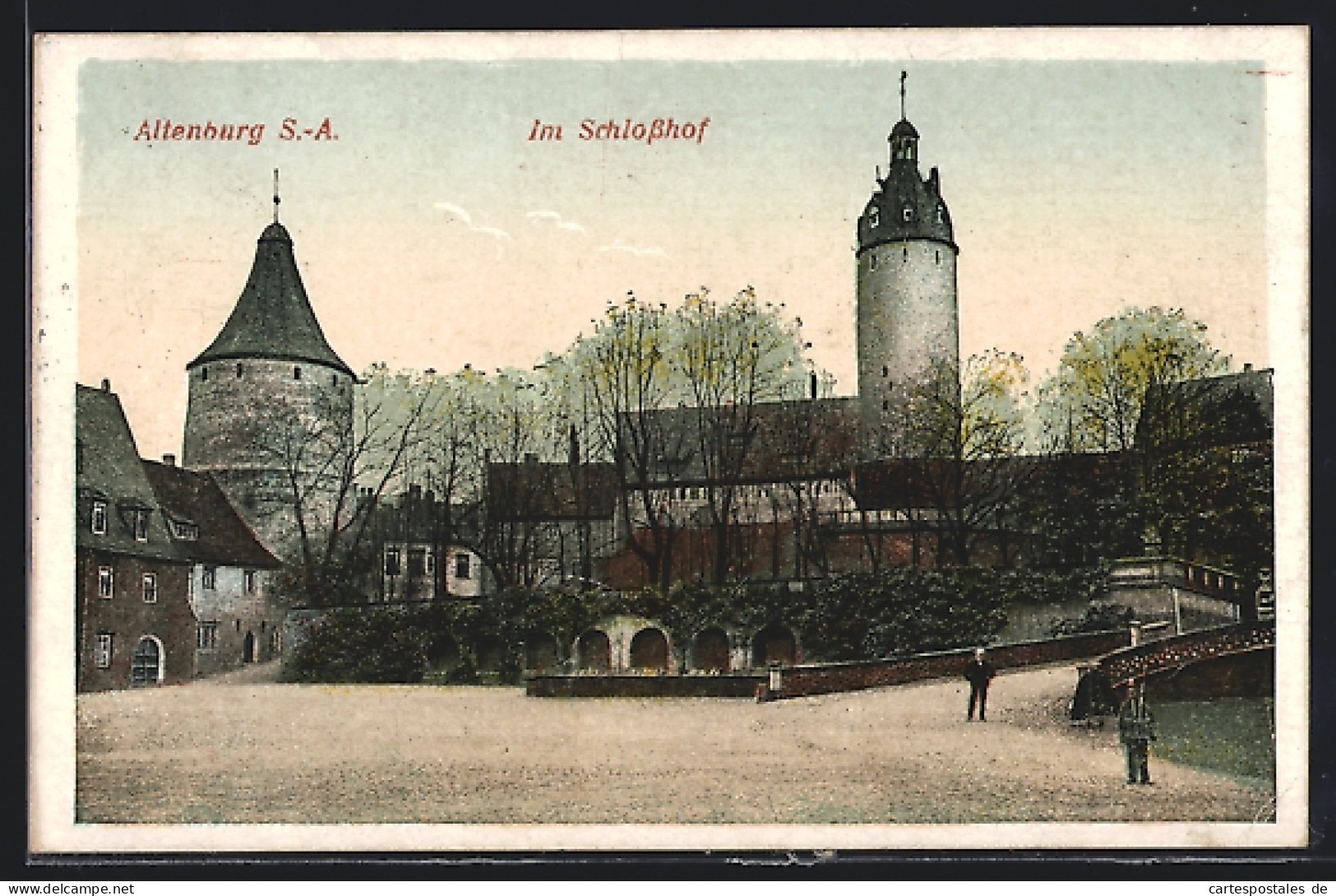 AK Altenburg / S.-A., Partie Im Schlosshof  - Altenburg