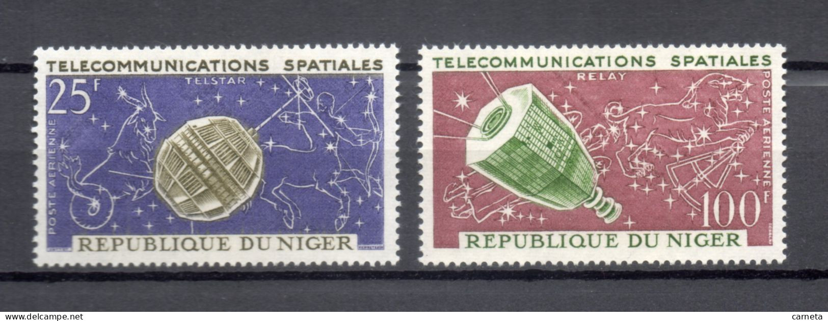 NIGER  PA  N° 36 + 37     NEUFS SANS CHARNIERE  COTE 2.50€  ESPACE TELECOMMUNICATIONS  VOIR DESCRIPTION - Niger (1960-...)