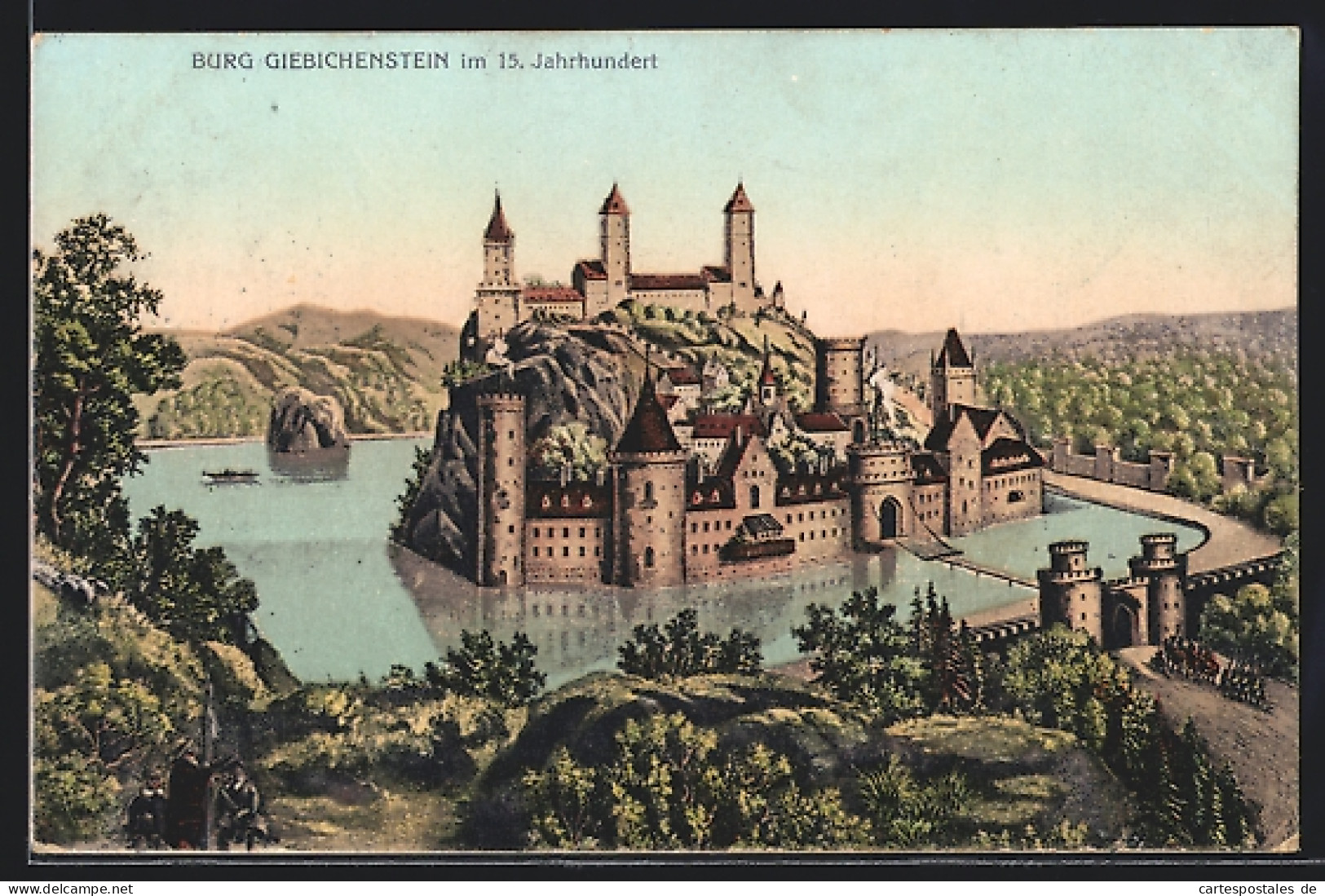 AK Halle / Saale, Burg Giebichenstein Im 15. Jahrhundert  - Other & Unclassified