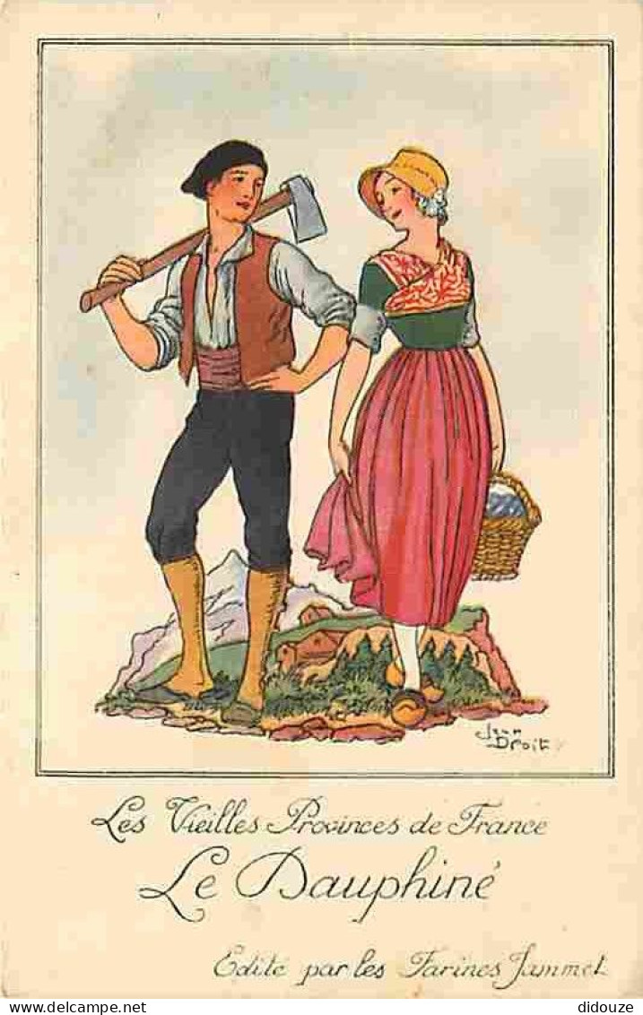 Folklore - Les Vieilles Provinces De France - Le Dauphiné - Edité Par Les Farines Jammet - CPA - Voir Scans Recto-Verso - Costumes