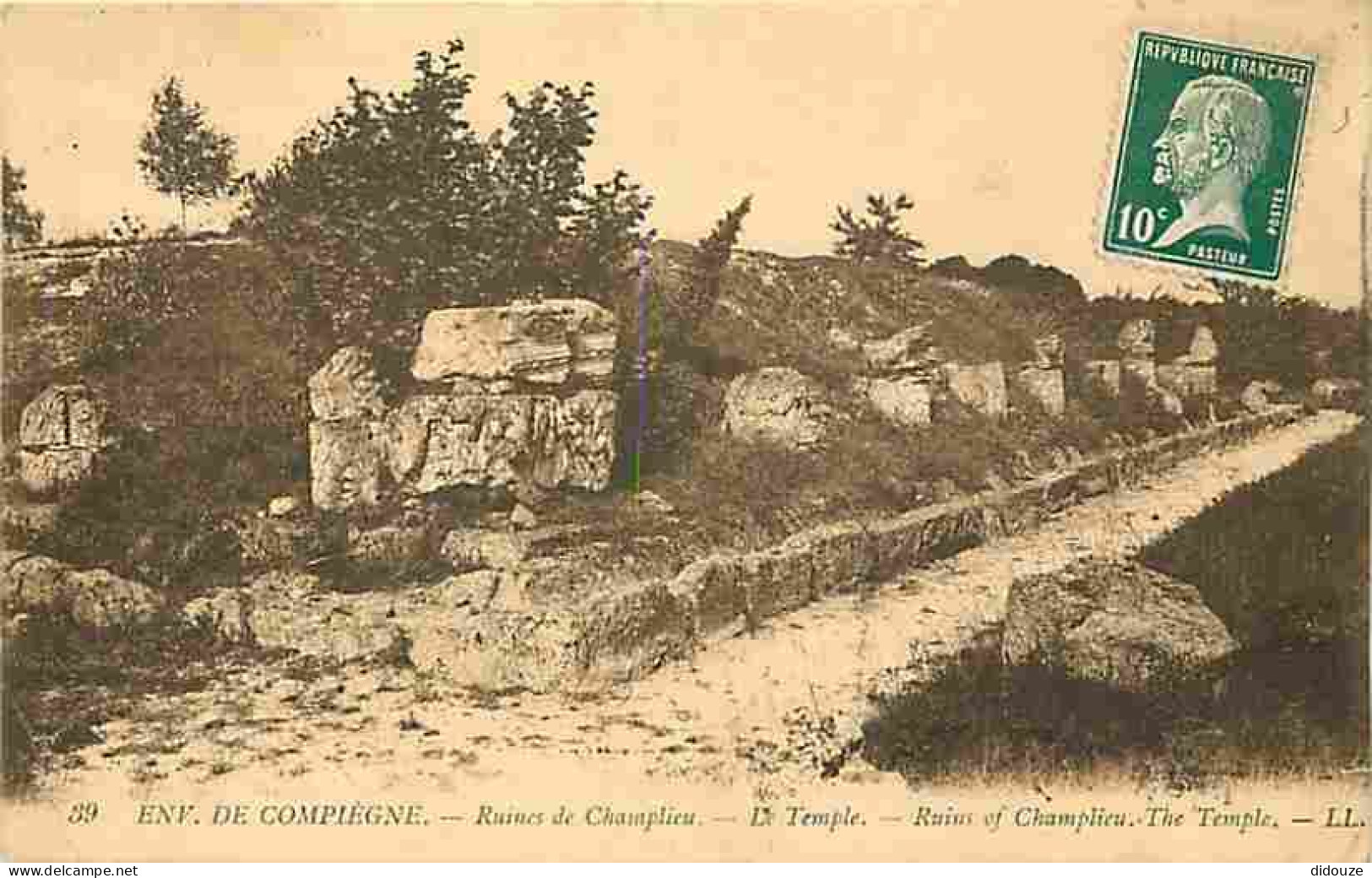 60 - Oise - Environs De Compiègne - Ruines De Champlieu - Le Temple - CPA - Voir Scans Recto-Verso - Other & Unclassified