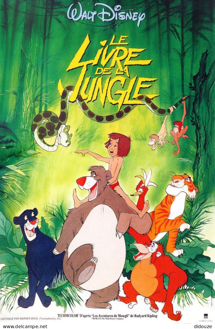 Cinema - Le Livre De La Jungle - Walt Disney - Dessin Animé - Affiche De Film - CPM - Carte Neuve - Voir Scans Recto-Ver - Plakate Auf Karten