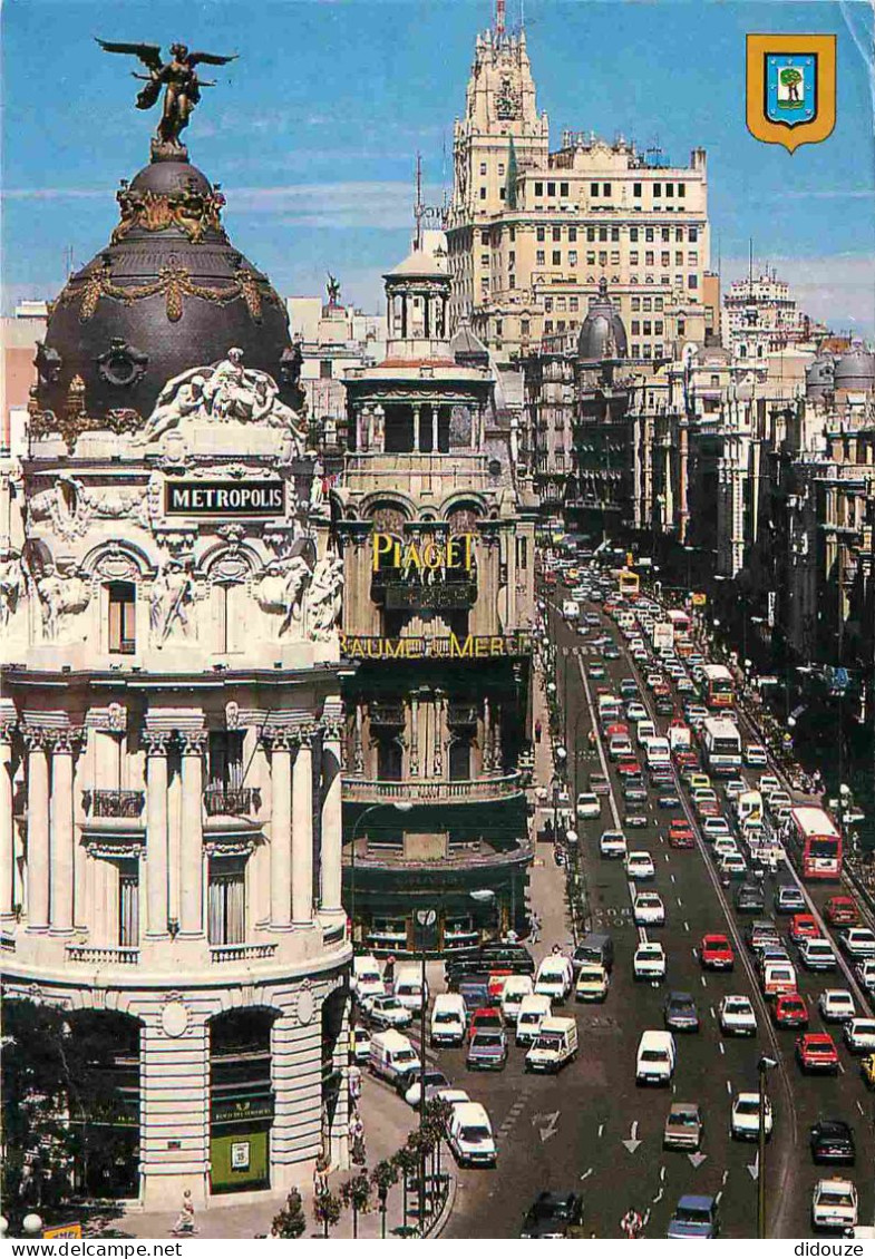 Espagne - Espana - Madrid - La Gran Via - Automobiles - CPM - Voir Scans Recto-Verso - Madrid