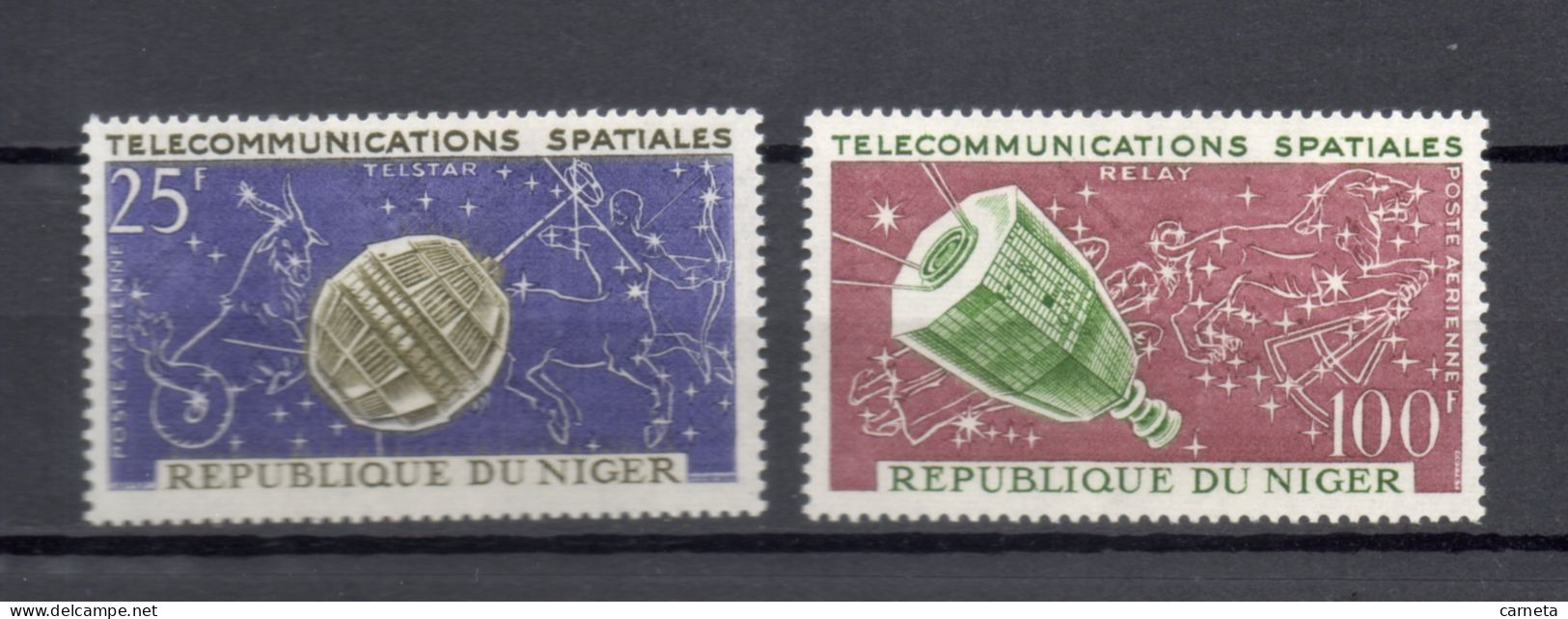 NIGER  PA  N° 36 + 37     NEUFS SANS CHARNIERE  COTE 2.50€  ESPACE TELECOMMUNICATIONS - Niger (1960-...)