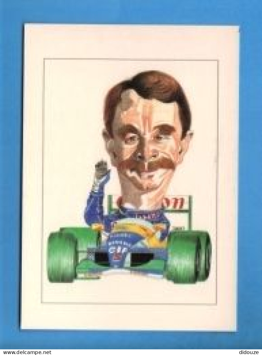 Sports - Formule 1 - N Mansell - Par Devo Caricaturiste - Carte Vierge - Autres & Non Classés