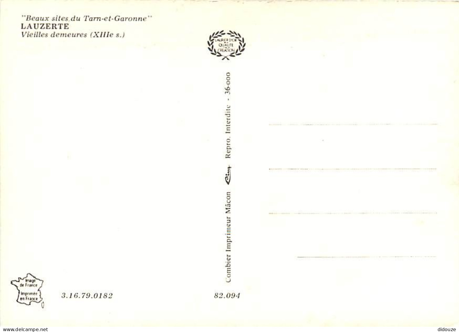 82 - Lauzerte - Vieilles Demeures - Carte Neuve - CPM - Voir Scans Recto-Verso - Lauzerte