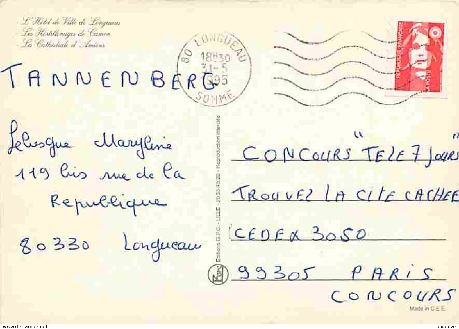 80 - Somme - Promenade En Amienois - Multivues - Longueau - Camon - CPM - Voir Scans Recto-Verso - Sonstige & Ohne Zuordnung