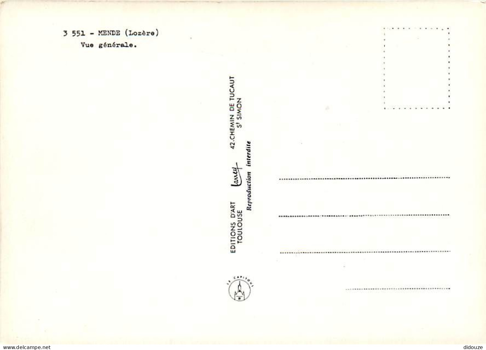 48 - Mende - Vue Générale Aérienne - CPM - Carte Neuve - Voir Scans Recto-Verso - Mende