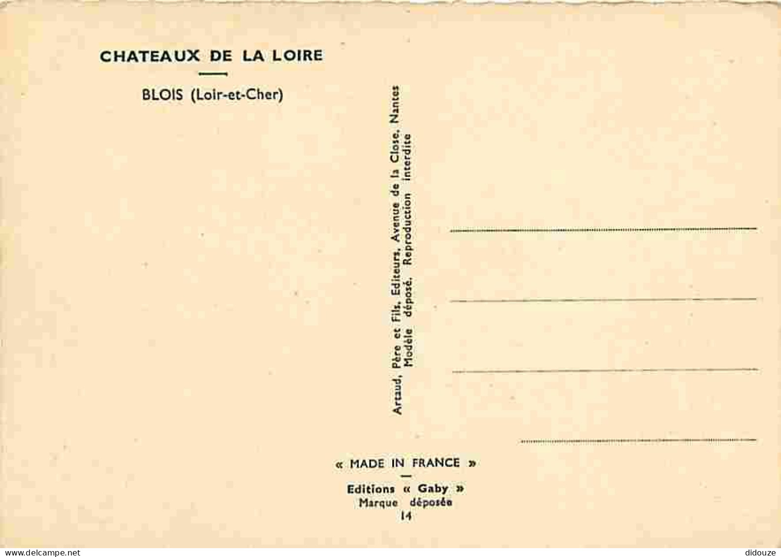 41 - Blois - Le Château - CPM - Voir Scans Recto-Verso - Blois