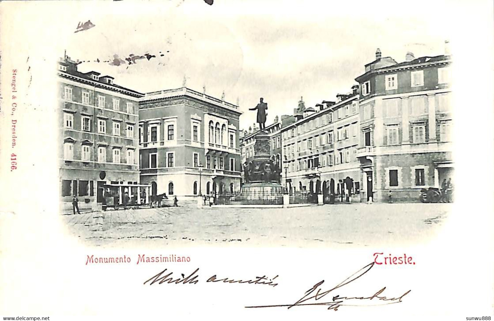 Trieste - Monumento Massimiliano (Stengel & Co 1899) - Trieste