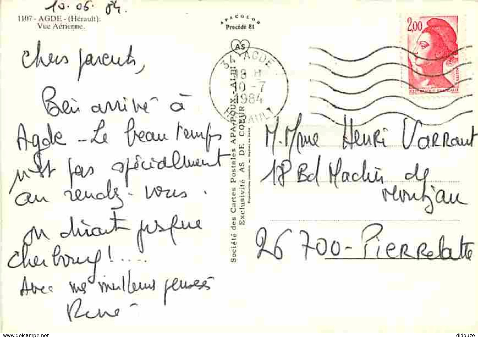 34 - Agde - Vue Aérienne - CPM - Voir Scans Recto-Verso - Agde