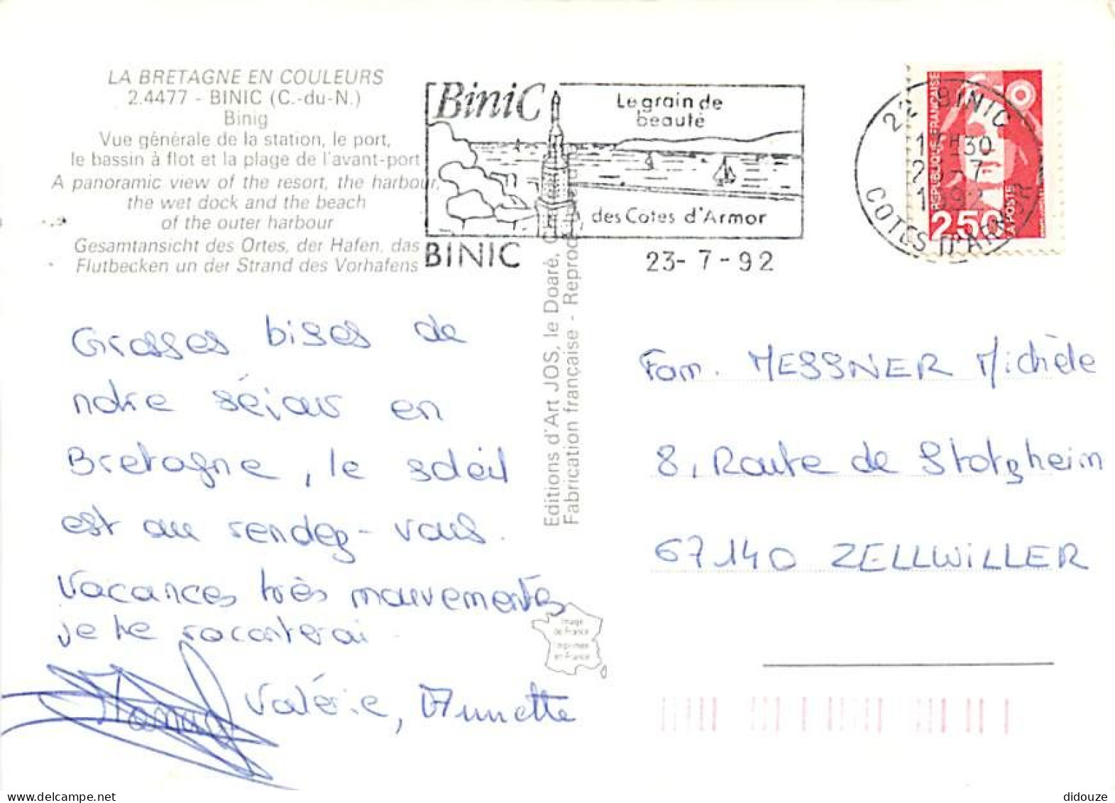 22 - Binic - Multivues - Flamme Postale De Binic - CPM - Voir Scans Recto-Verso - Binic