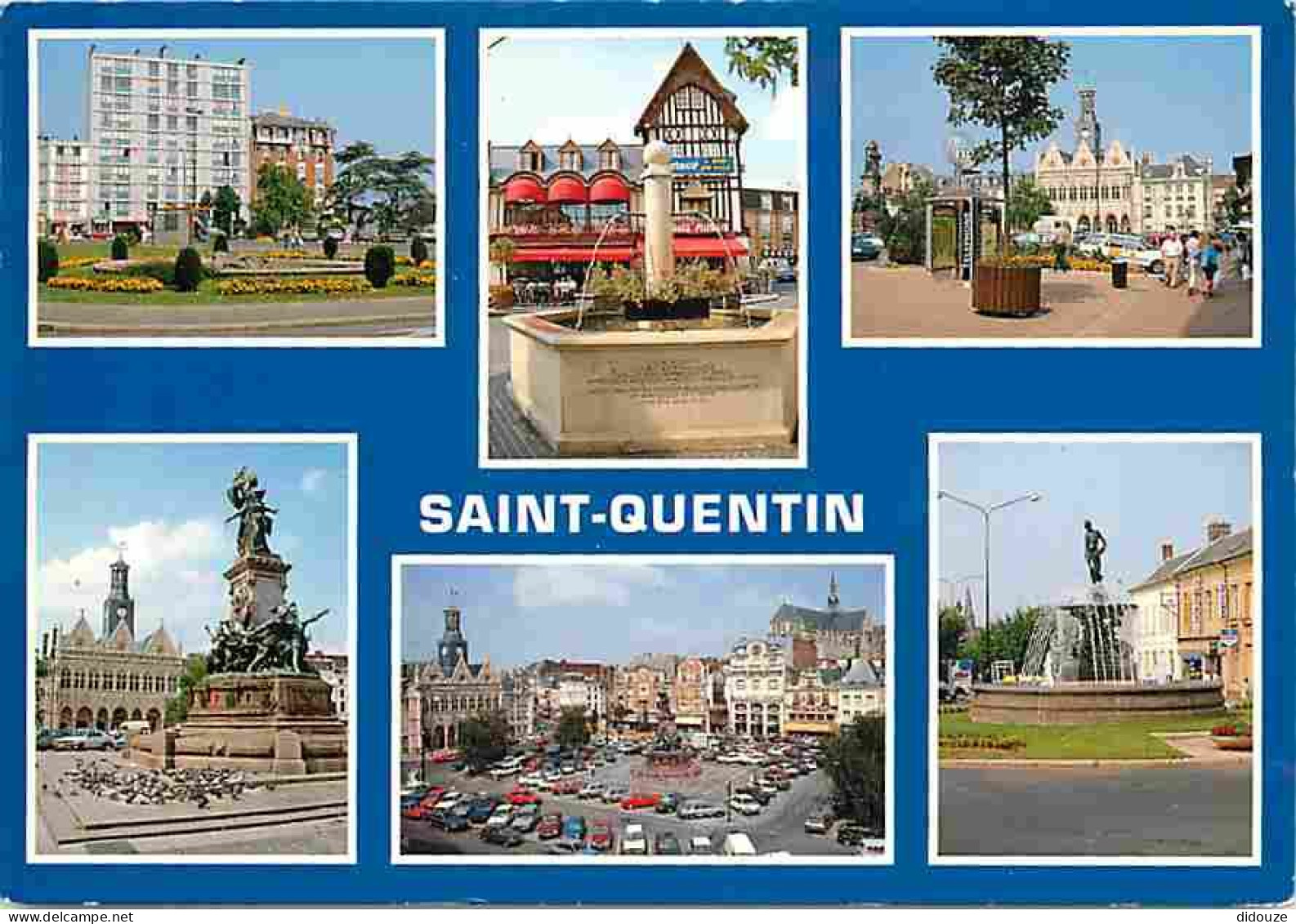 02 - Saint Quentin - Multivues - Automobiles - CPM - Voir Scans Recto-Verso  - Saint Quentin