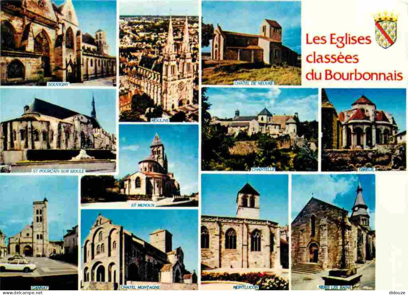 03 - Allier - Bourbonnais - Eglises Classée Du Bourbonnais - Multivues - CPM - Carte Neuve - Voir Scans Recto-Verso - Sonstige & Ohne Zuordnung