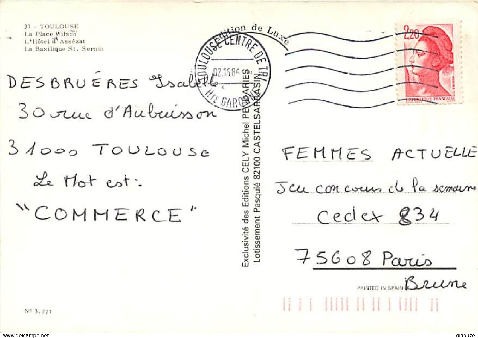 31 - Toulouse - CPM - Voir Scans Recto-Verso - Toulouse