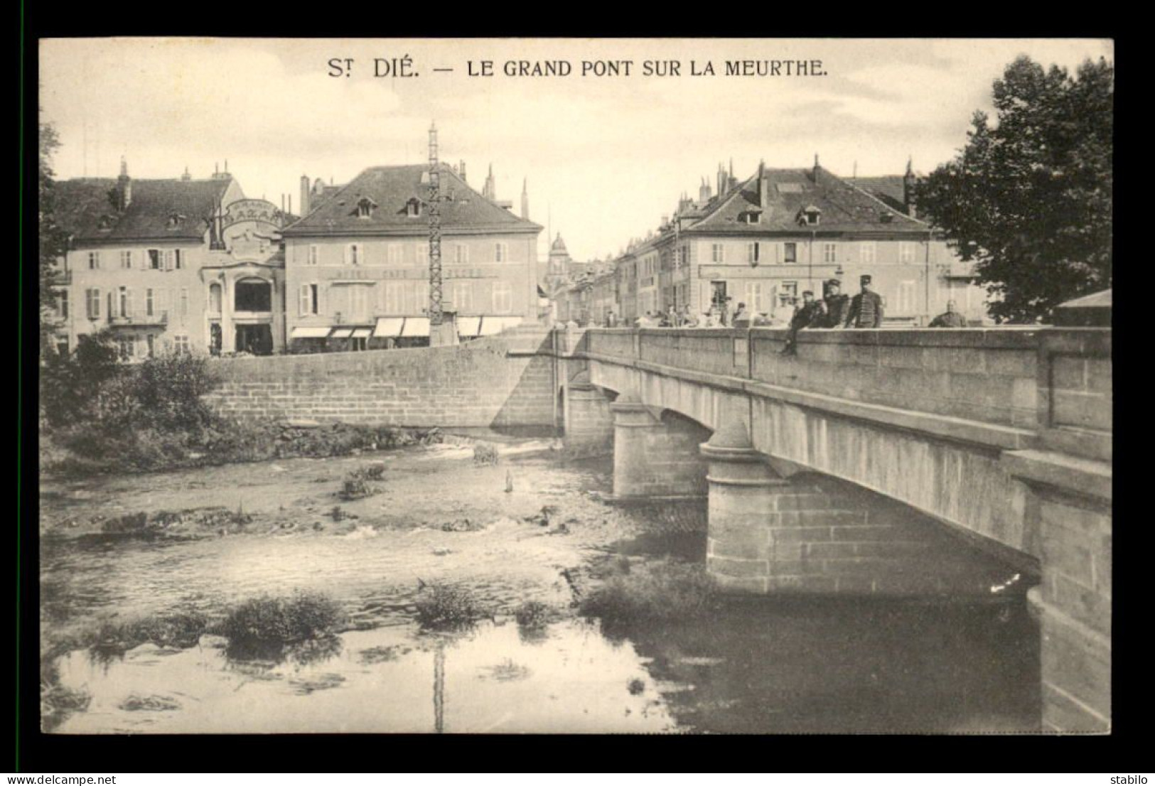 88 - ST-DIE - LE GRAND PONT SUR LA MEURTHE - Saint Die