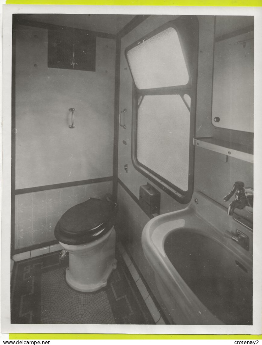 PHOTO ORIGINALE TRAINS Cabinet De Toilette De 2ème Classe - Eisenbahnen