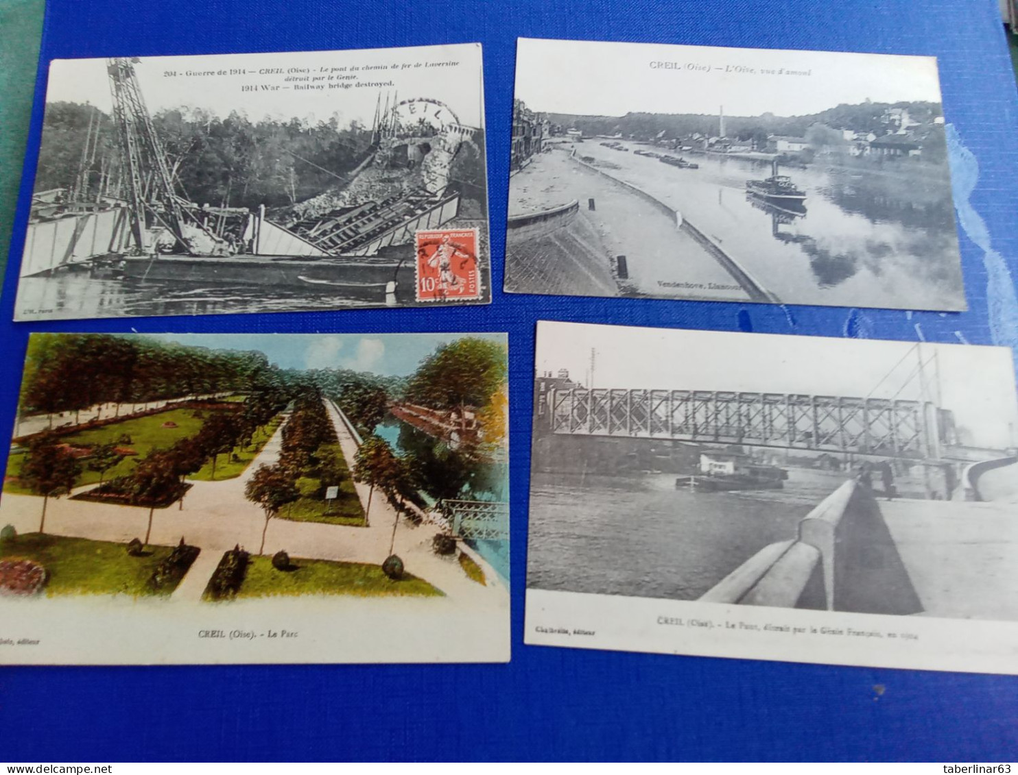 Collection de cartes postales de Creil(36) diff