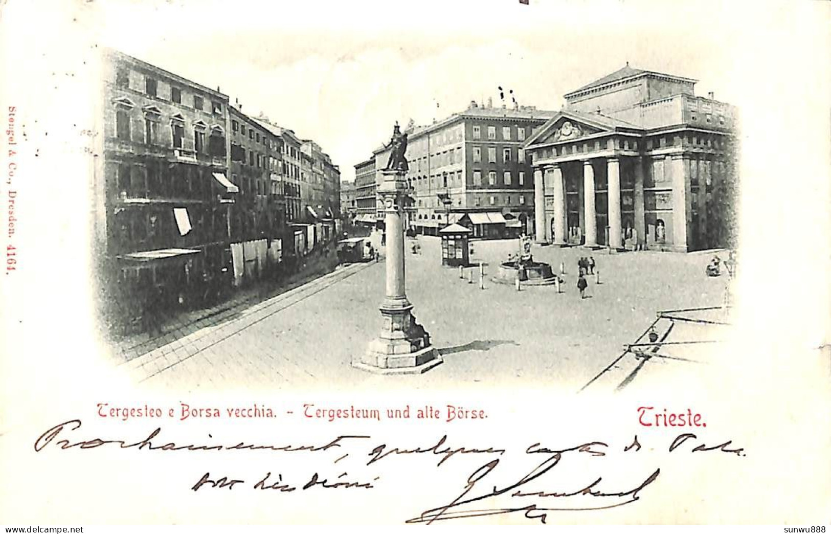 Trieste - Tergesteo E Borsa Vecchiao (Stengel & Co 1899) - Trieste (Triest)
