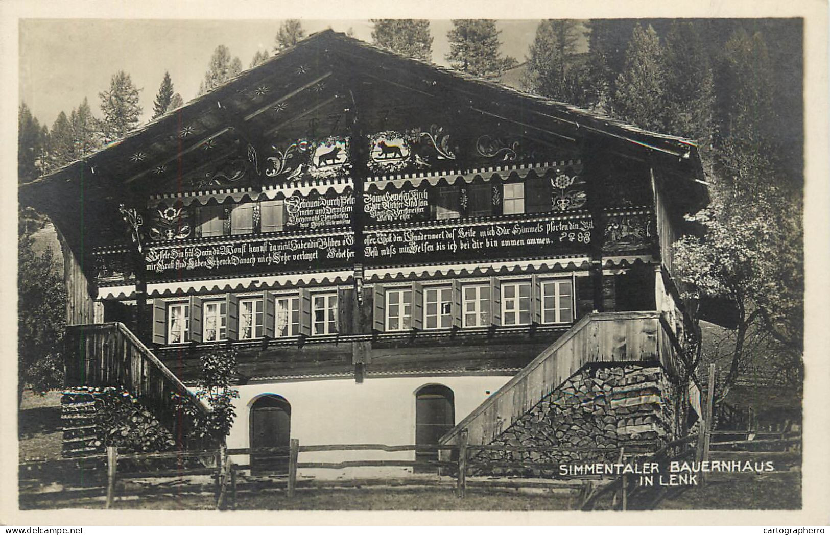 Postcard Switzerland Bernerhaus Chalet Bernois - Berne