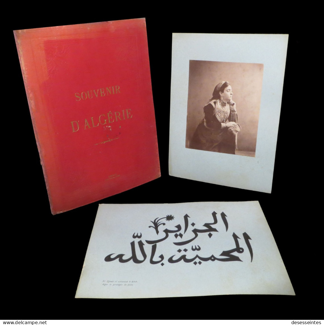 [PHOTO PHOTOGRAPHIE ALGERIE KABYLIE BERBERES] Souvenir D'Algérie / 21 Photographies. Circa 1880. - Old (before 1900)