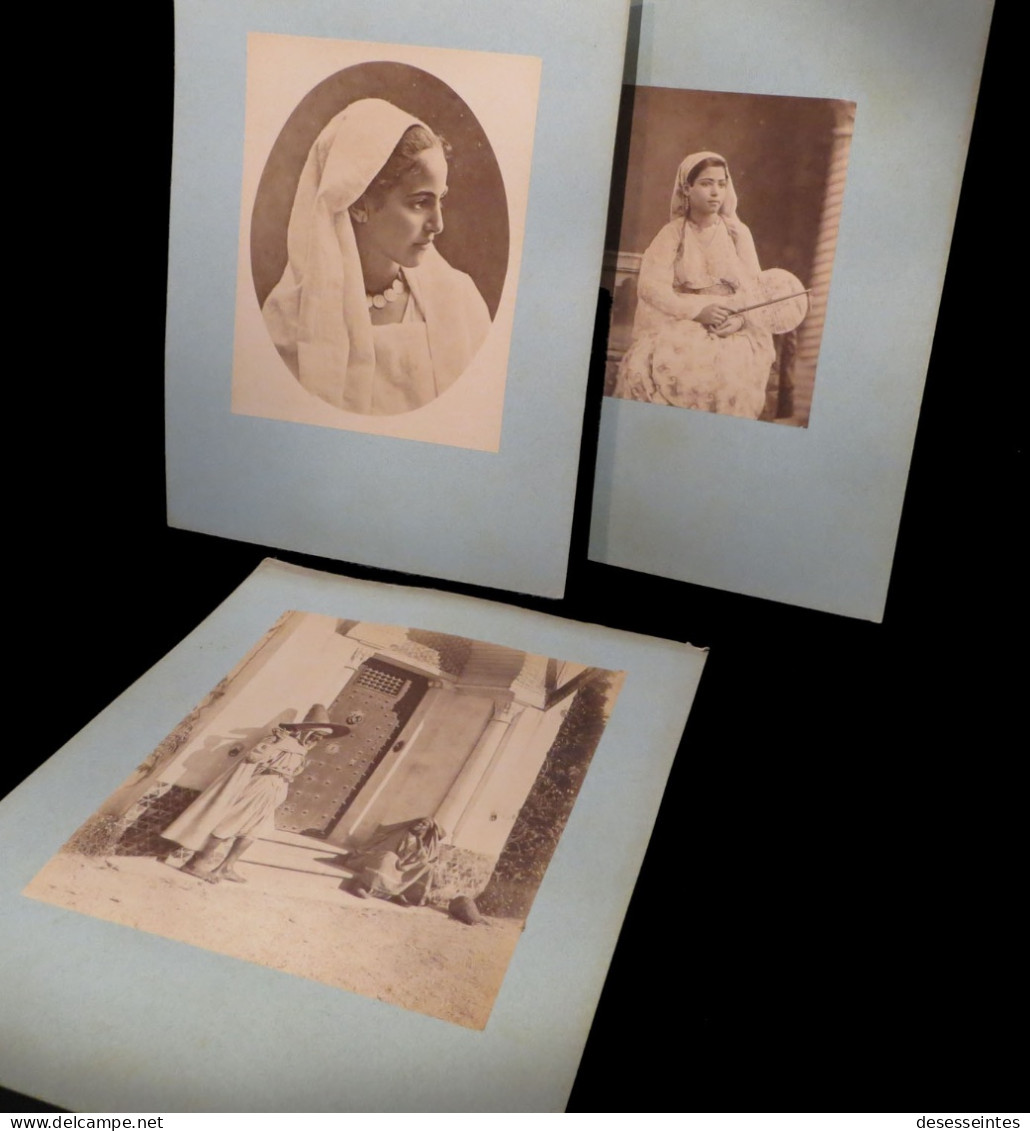 [PHOTO PHOTOGRAPHIE ALGERIE KABYLIE BERBERES] Souvenir D'Algérie / 21 Photographies. Circa 1880. - Old (before 1900)