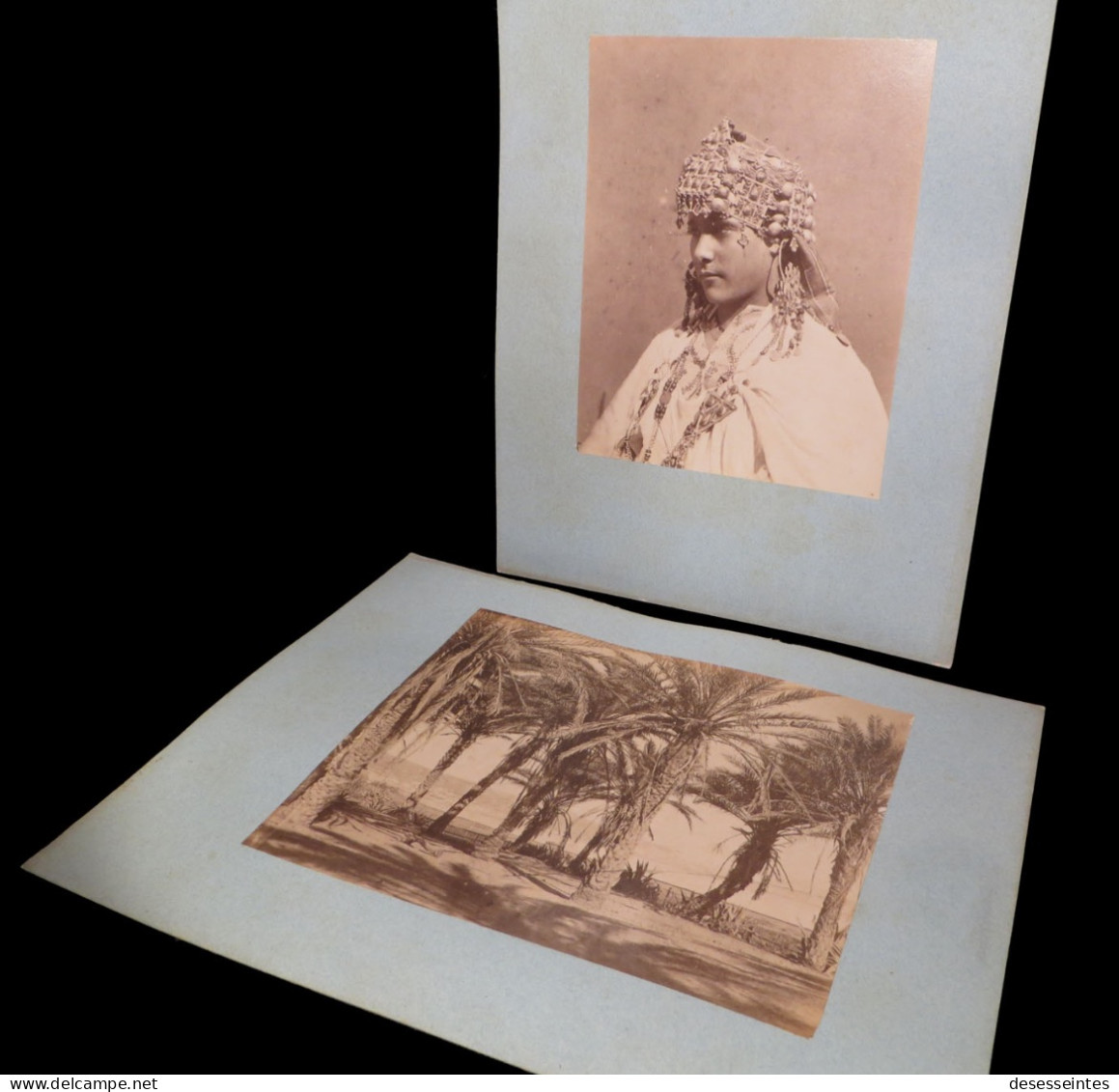 [PHOTO PHOTOGRAPHIE ALGERIE KABYLIE BERBERES] Souvenir d'Algérie / 21 photographies. Circa 1880.