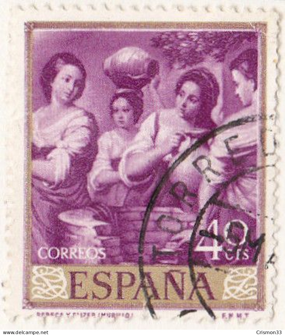 1960 - ESPAÑA - BARTOLOME ESTEBAN MURILLO - REBECA Y ELIEZER - EDIFIL 1271 - Gebraucht