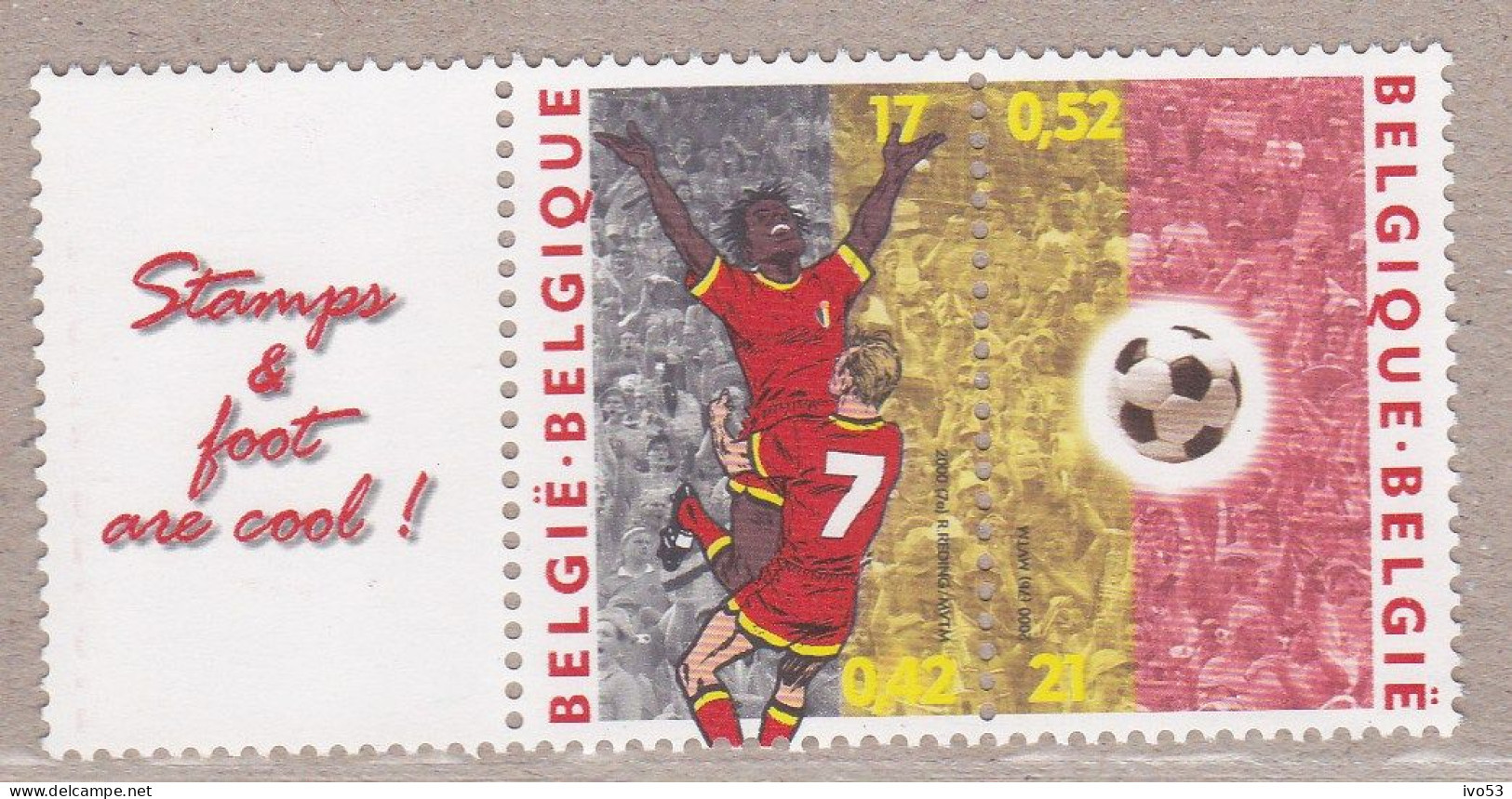 2000 Nr 2892C** Beelddoorloper.Europees Kampioenschap Voetbal. - Unused Stamps