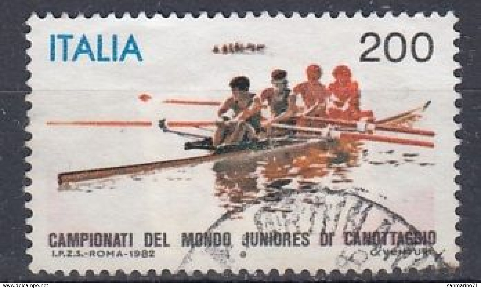 ITALY 1808,used,falc Hinged - 1981-90: Used