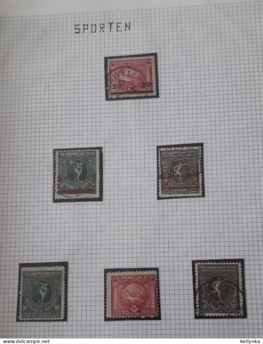 Belgique - 179/182 + 184/186 - Anvers 1920 - Neuf & Oblitérés - Used Stamps