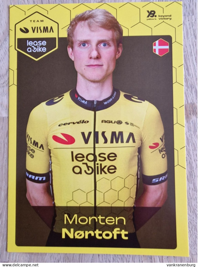 Card Morten Nortoft - Team Visma-Lease A Bike Development - 2024 - Cycling - Cyclisme - Ciclismo - Wielrennen - Wielrennen