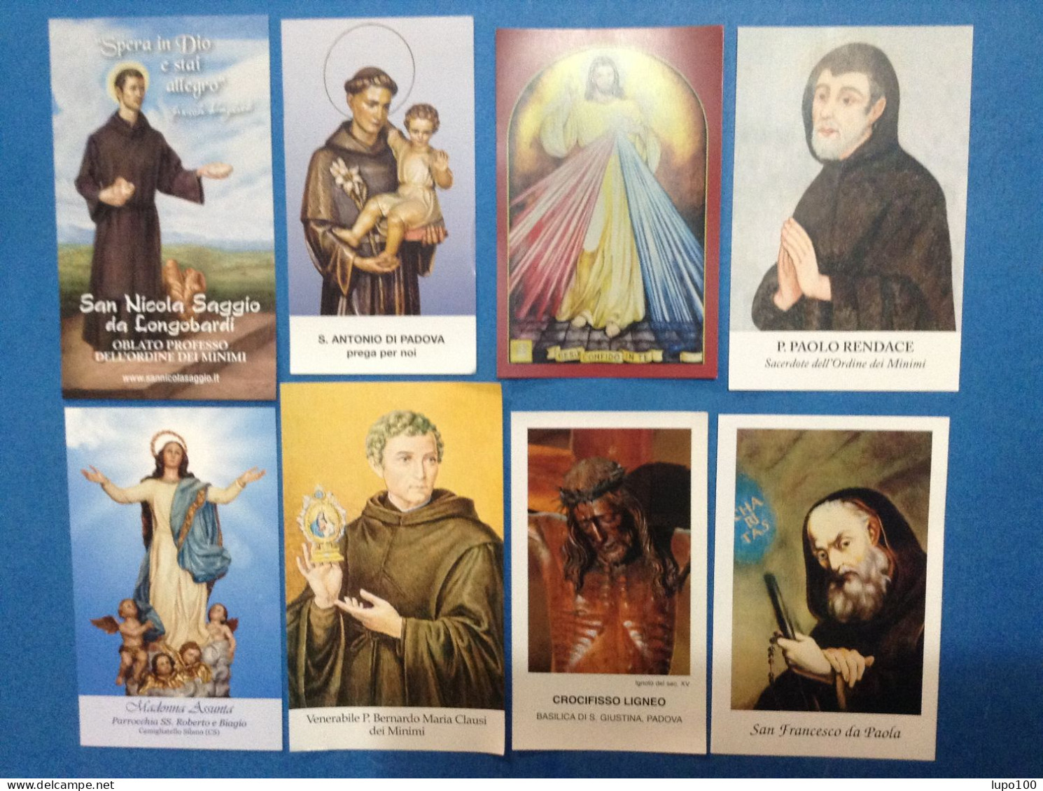 Lotto Da 8 Santini Holy Card Image Pieuse Tutti Differenti - Devotion Images