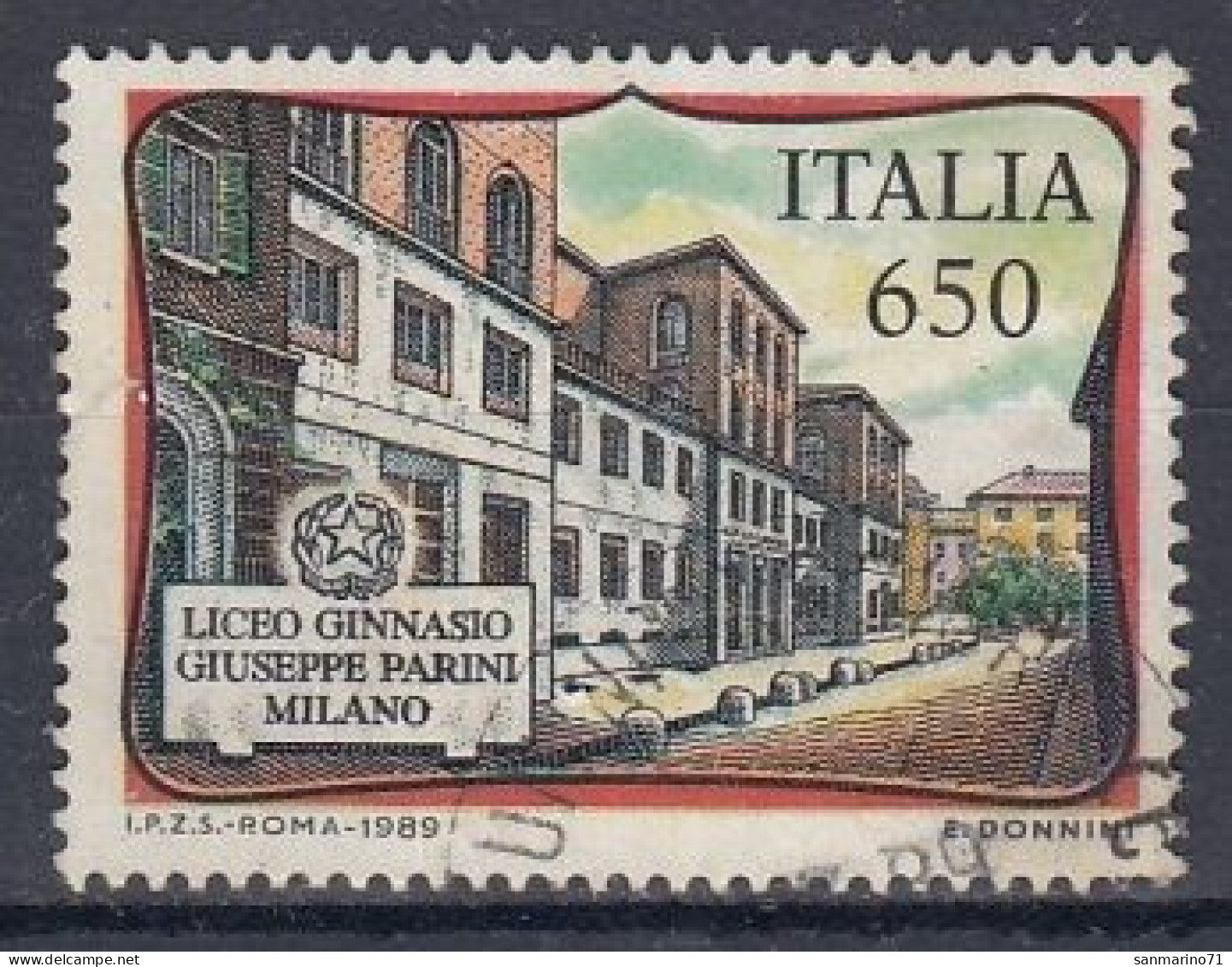 ITALY 2072,used,falc Hinged - 1981-90: Oblitérés