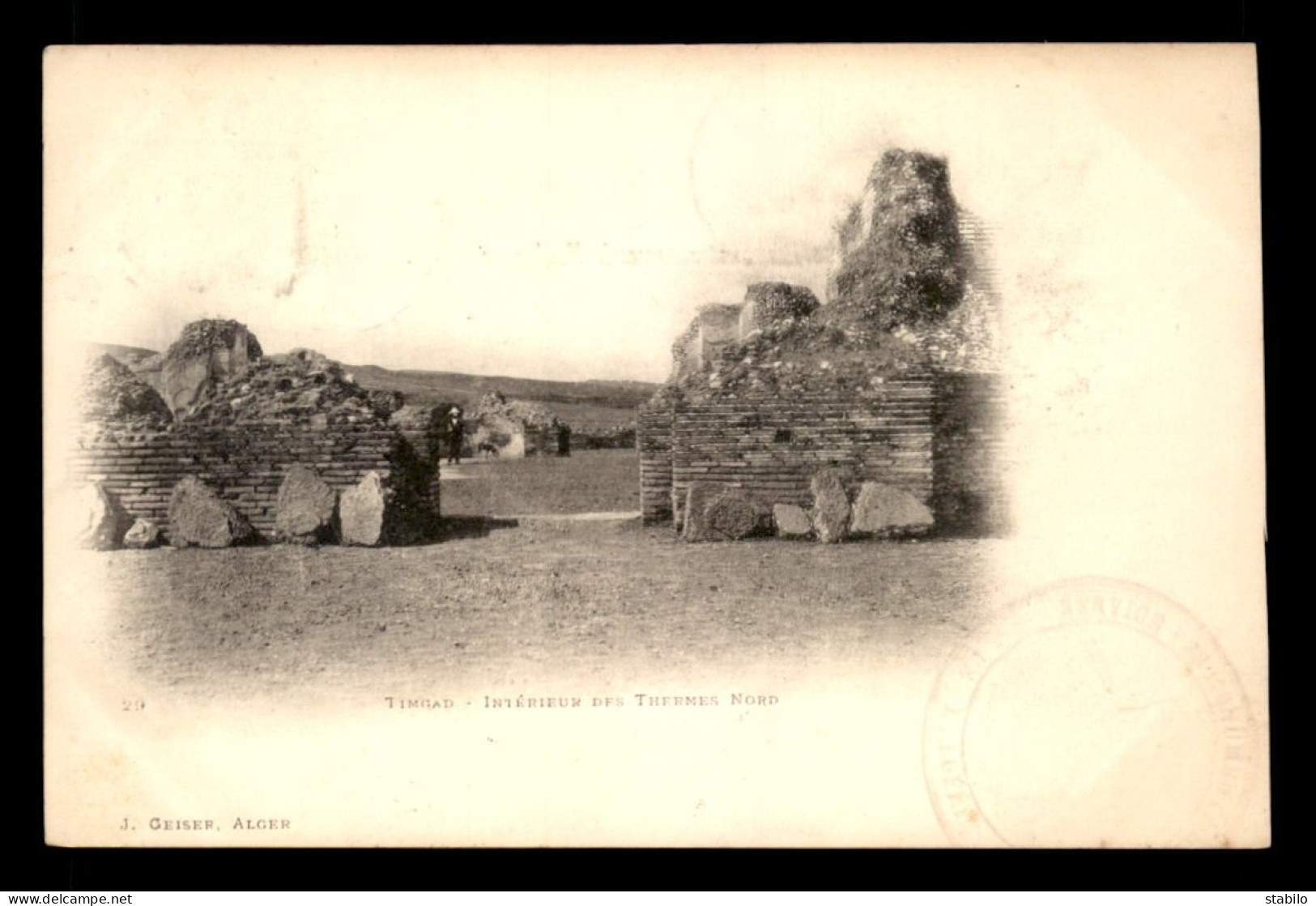 ALGERIE - TIMGAD - INTERIEUR DES THERMES NORD - EDITEUR GEISER - Altri & Non Classificati