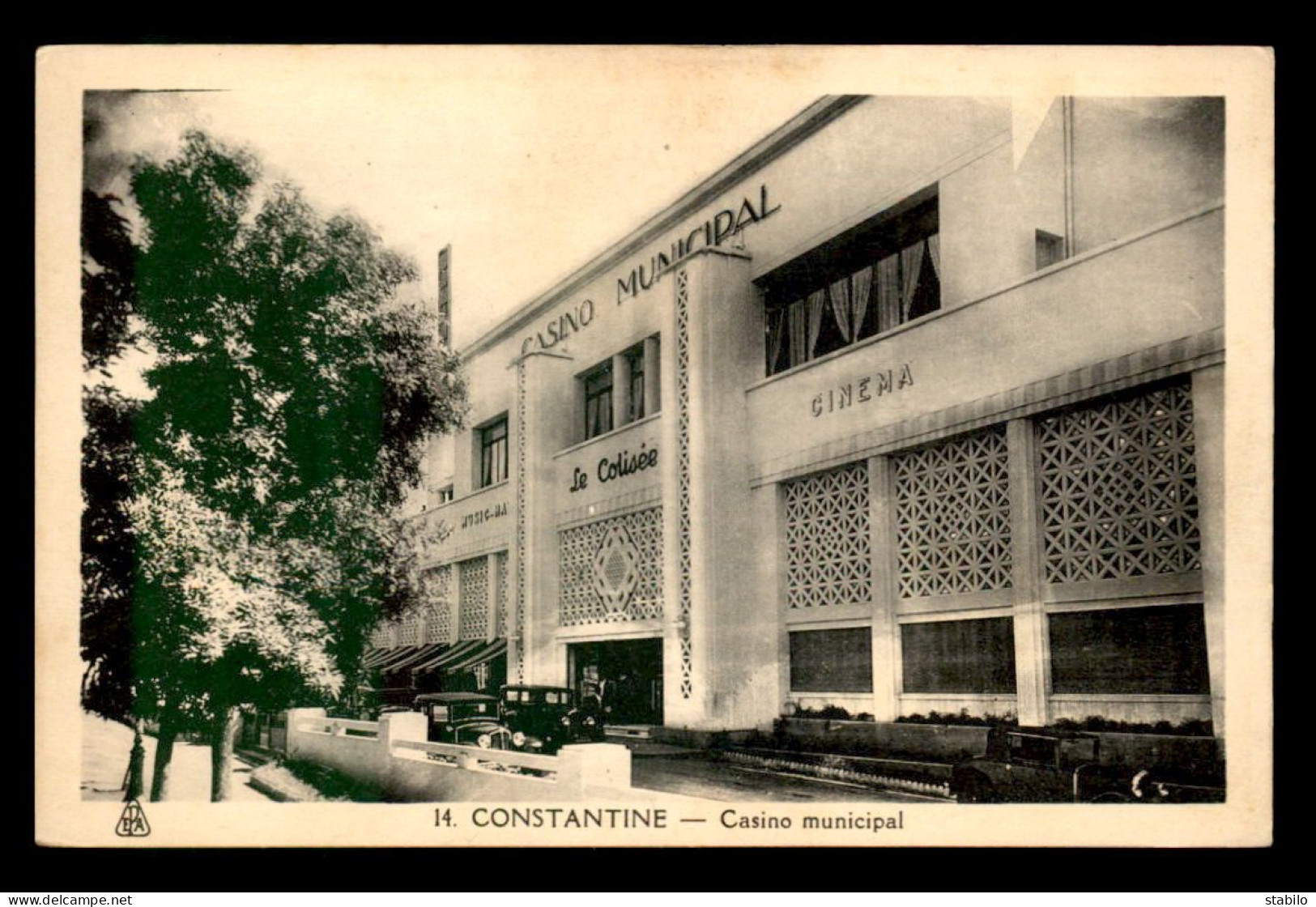ALGERIE - CONSTANTINE - CASINO MUNICIPAL, CINEMA LE COLISEE - Constantine