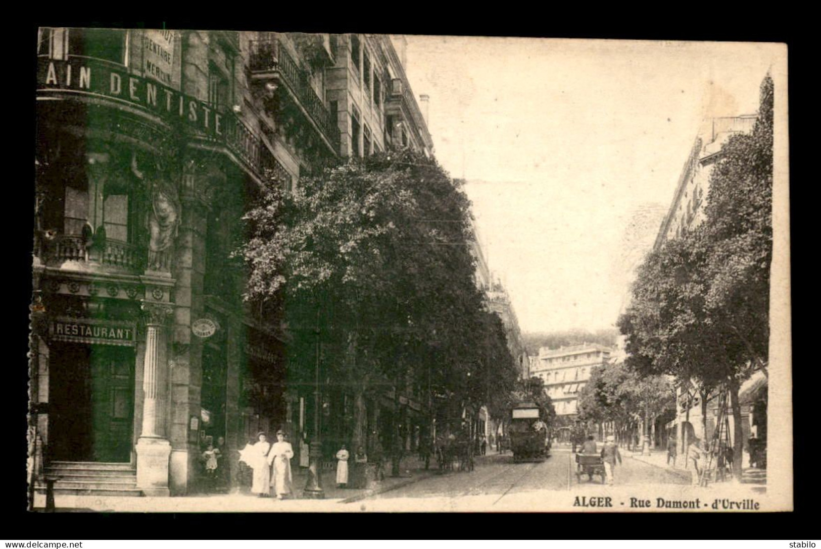 ALGERIE - ALGER - RUE DUMONT D'URVILLE - RESTAURANT "JAUMON" - Algiers