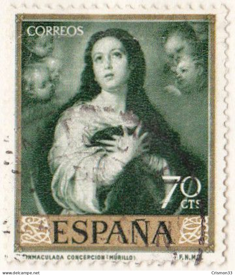 1960 - ESPAÑA - BARTOLOME ESTEBAN MURILLO - LA INMACULADA - EDIFIL 1273 - Used Stamps