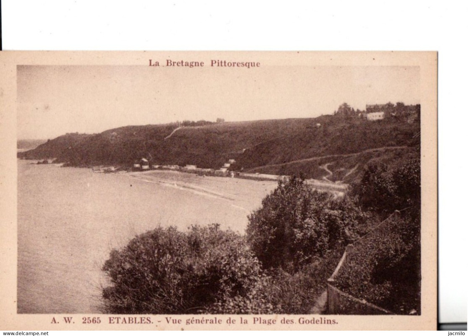 LE LOT DE 4 CPA. Falaises, La Grève Du Moulin, Vue Générale Etc... TRES BON ETAT. Voir 4 SCANS - Etables-sur-Mer