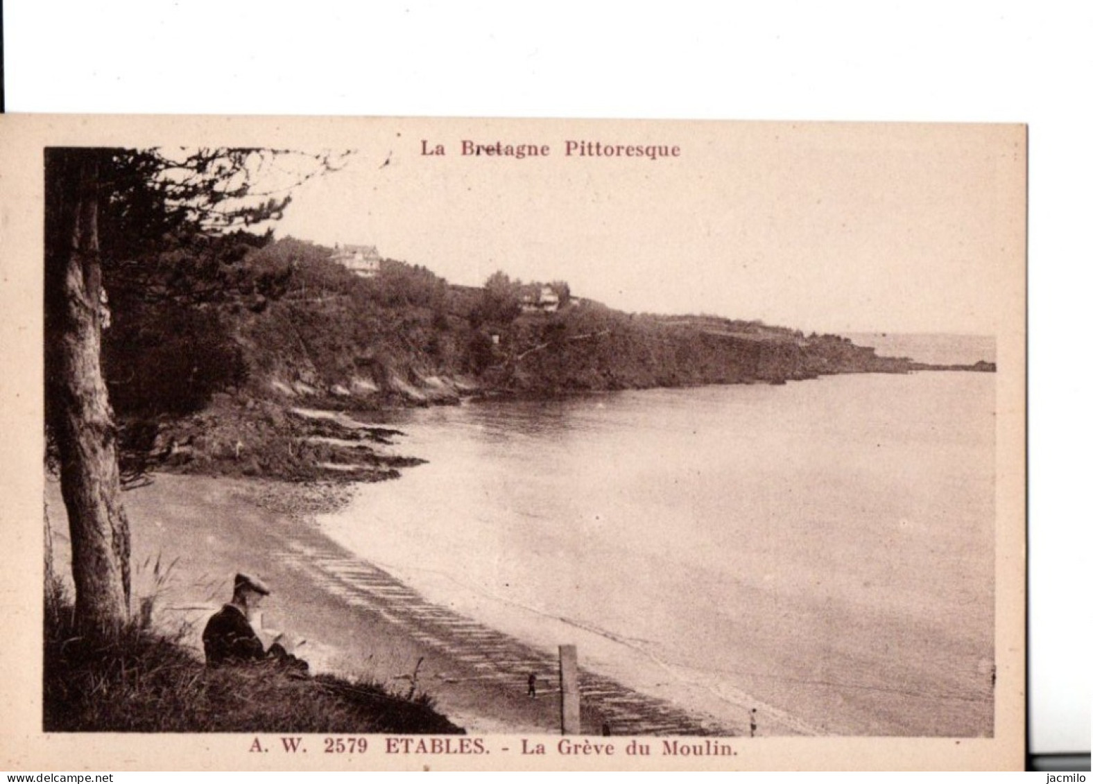 LE LOT DE 4 CPA. Falaises, La Grève Du Moulin, Vue Générale Etc... TRES BON ETAT. Voir 4 SCANS - Etables-sur-Mer