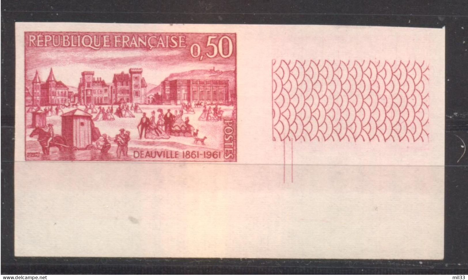 Superbe Coin De Feuille Deauville YT 1294 De 1961 Sans Trace De Charnière - Non Classés