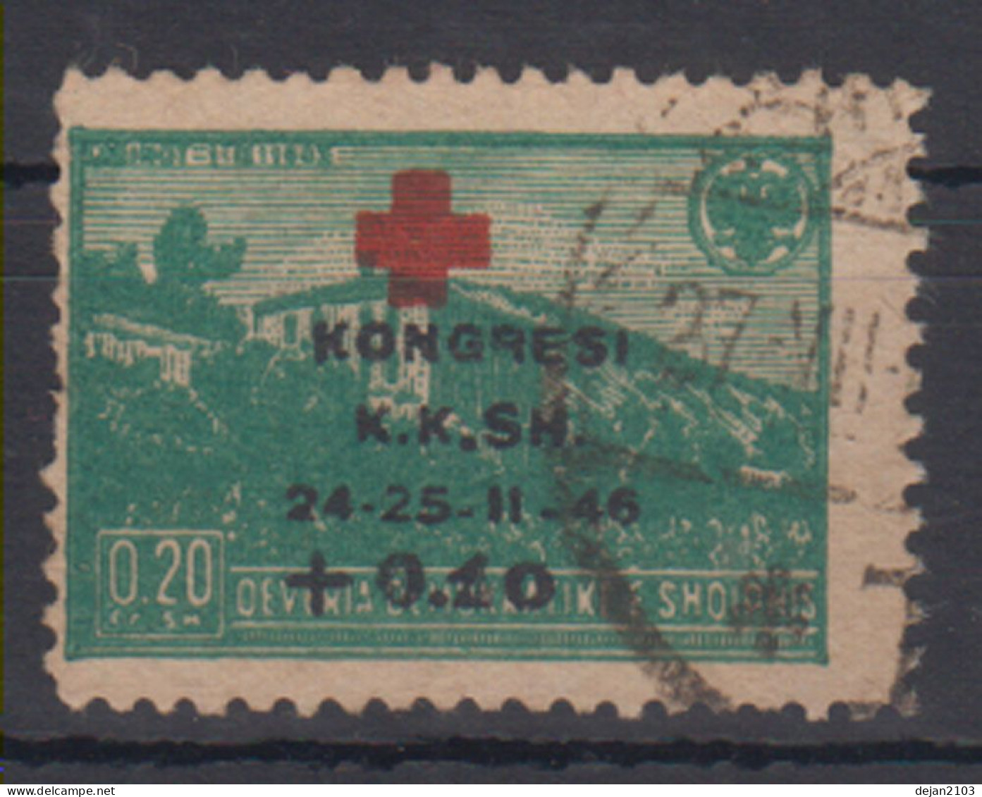 Albania Red Cross Mi#385 1946 USED - Albania