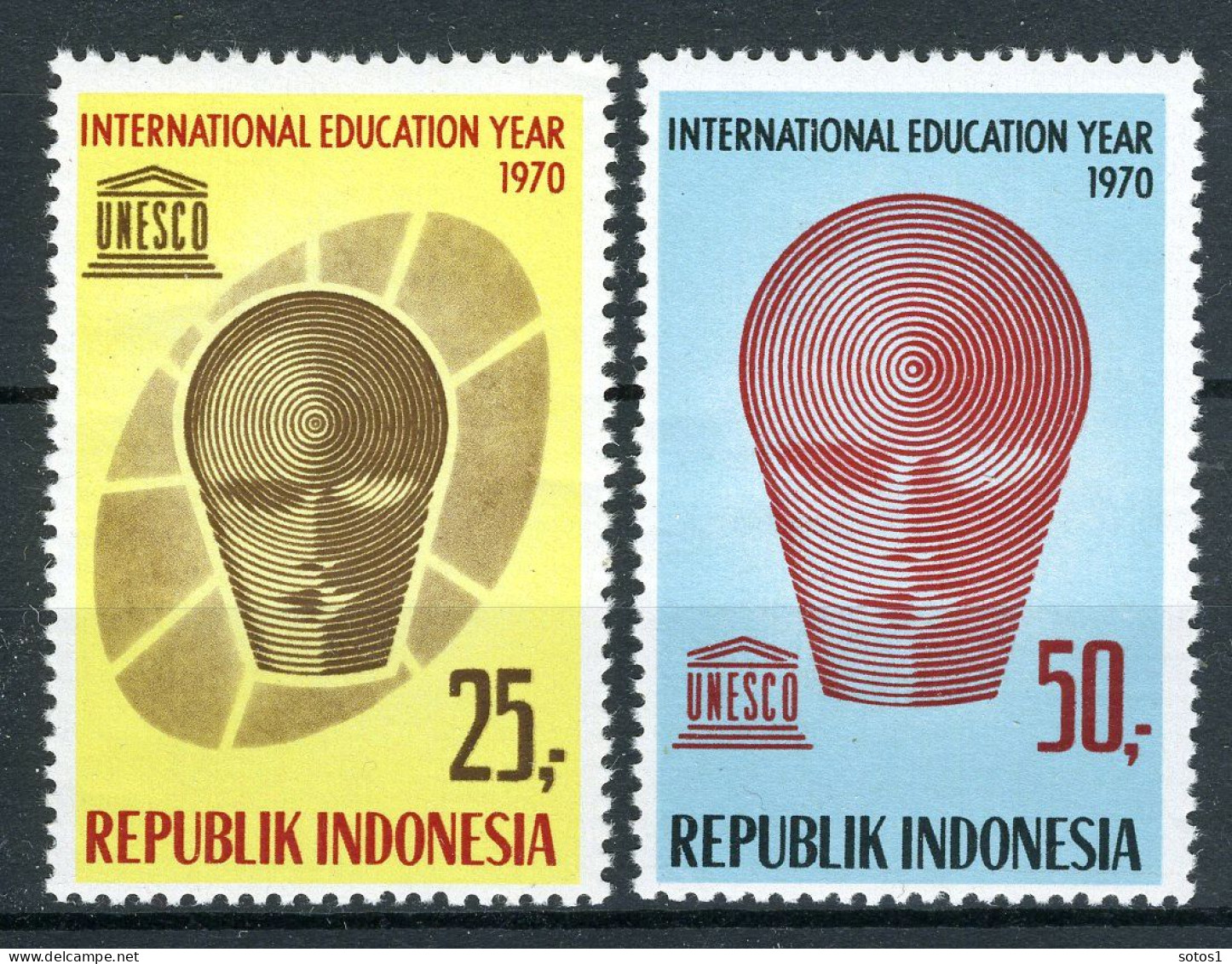 INDONESIE: ZB 688/689 MNH 1970 Internationale Jaar Van De Opvoeding - Indonesien